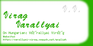 virag varallyai business card